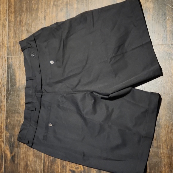 nwt ADIDAS climacool men's golf shorts 36 black flat front athletic bermudas new - Picture 3 of 4